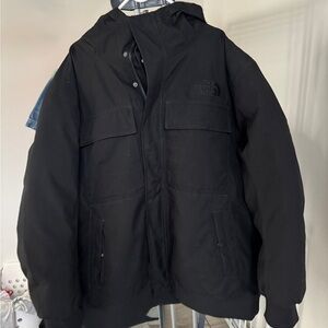 Used once- north face bomber jacket. Perfect for winter months.